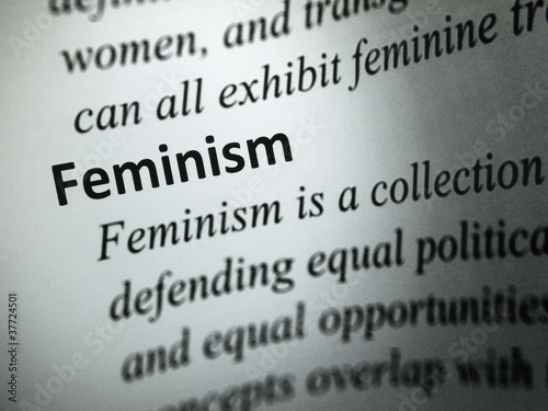 Photo: Closeup to the word "Feminism" Closeup to the word "Feminism"