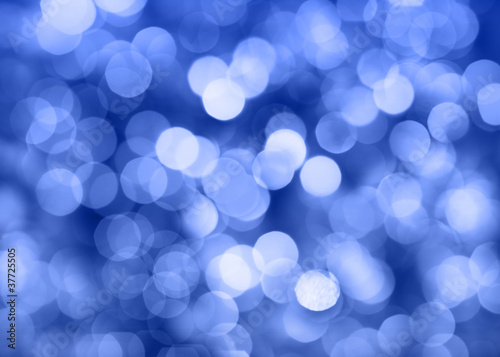 Photo: Christmas lights and bokeh (blue) Christmas lights and bokeh (blue)