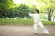 chinese do taichi outside