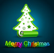 Christmas tree with a congratulatory text