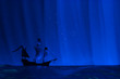 Historischer Segelschiff im Okean by Nacht