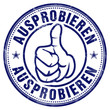 ausprobieren daumen hoch oben ok