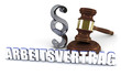 Arbeitsvertrag - Paragraph - Richterhammer