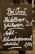 Foto: Schild bei Omi Schild bei Omi