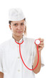 Female doctor with stethoscope