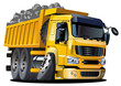 Vector cartoon dump truck
