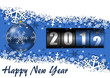 happy new year illustration with counter happy new year illustration with counter