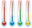 Vector: vector thermometers vector thermometers