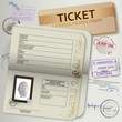 reisedokumente - stempel set