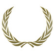 Lorbeerkranz offen Gold