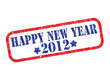 grunge rubber stamp - happy new year