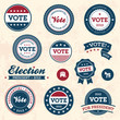 Vintage election badges