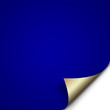 page tournée bleu foncé