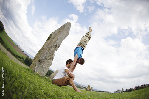 Photo: Human Handstand Human Handstand