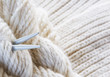knitting background - needles and yarn