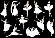 eleven white ballet dencers eleven white ballet dencers