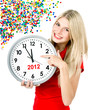 new year 2012. five to twelve
