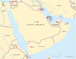 Arabische Halbinsel Landkarte