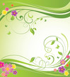 Summery floral banner