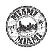 Miami grunge rubber stamp Miami grunge rubber stamp