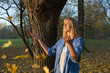 woman portret in autumn woman portret in autumn