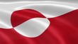 Greenlander flag in the wind Greenlander flag in the wind