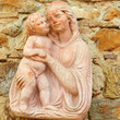 Madonna with child - tuscan terracotta decor