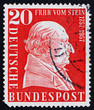 Postage stamp Germany 1957 Baron vom Stein
