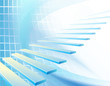 Abstract business background with stair