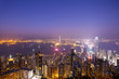 night scene of Hongkong