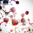 Vector: dna molecule, abstract background dna molecule, abstract background