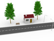 House near the road