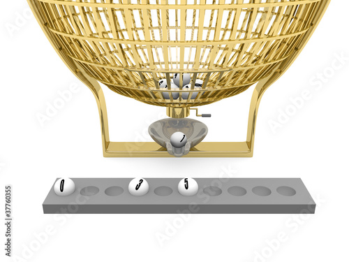 Illustration: Golden lottery cage Golden lottery cage