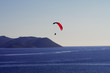 Paraglider above Mediterranean