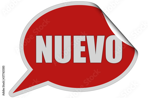 Illustration: SP-Sticker rot curl oben NUEVO SP-Sticker rot curl oben NUEVO