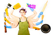 Happy with Housework