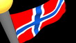 Bandiera norvegese - Norway