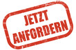 Grunge Stempel rot JETZT ANFORDERN