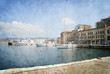 Harbour in Chania Western Crete Greece