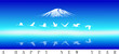 Fuji Mt. for happy new year, vector image