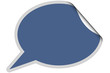 SP-Sticker blau curl oben NEUTRAL SP-Sticker blau curl oben NEUTRAL