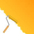 Background with roller and paint