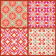 Elegant seamless pattern set