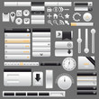 Web and mobile interface elements,vector