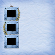 Illustration: Three wooden frameworks for photo Three wooden frameworks for photo