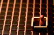 Loosing piece in precinct on the game board Loosing piece in precinct on the game board