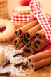 Cinnamon sticks with Christmas cookies Cinnamon sticks with Christmas cookies