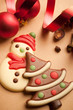 Beautiful Christmas Cookies with Red Ribbon Beautiful Christmas Cookies with Red Ribbon