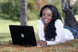 Beautiful Casual Woman Outdoors with Laptop (7) Beautiful Casual Woman Outdoors with Laptop (7)