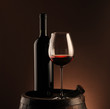 red wine, bottle and glass red wine, bottle and glass
